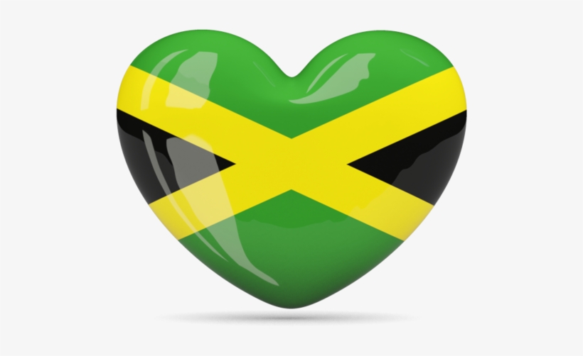 Jamaica Flag Png Hd - Jamaica Flag Heart Png, transparent png #700073