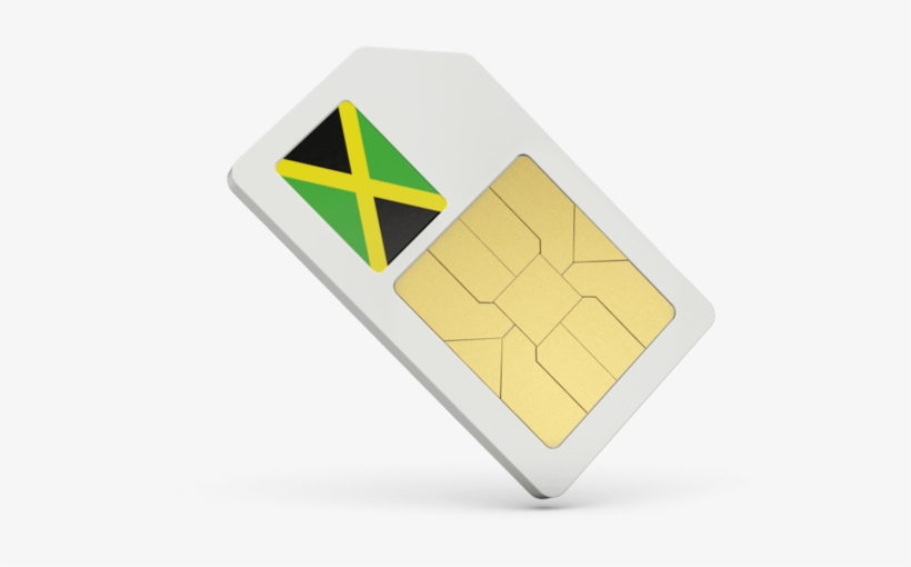 Illustration Of Flag Of Jamaica - Sim Laos, transparent png #700307