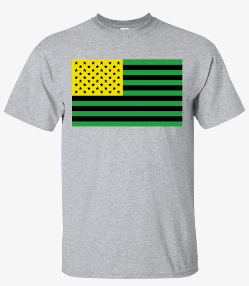 Usa Flag With Jamaica Flag Colors - Same Crime Shirt, transparent png #700707