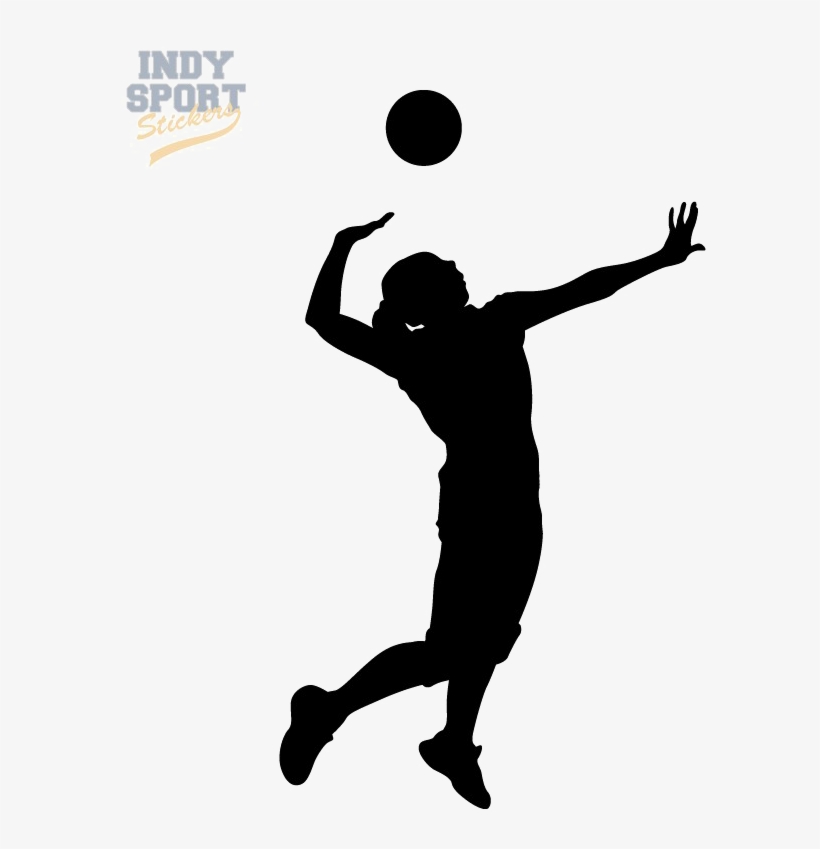 Volleyball Player Png Image - Girl Volleyball Silhouette, transparent png #701029