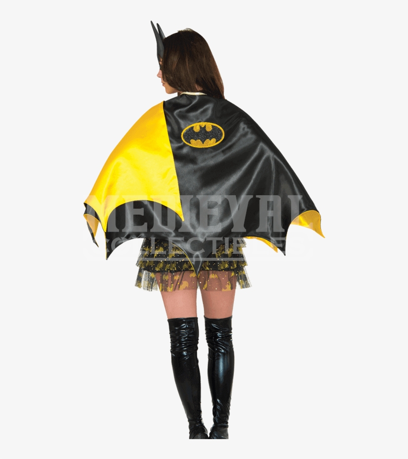 Adult Deluxe Satin Batgirl Cape - Women's Deluxe Batgirl Cape, transparent png #701338