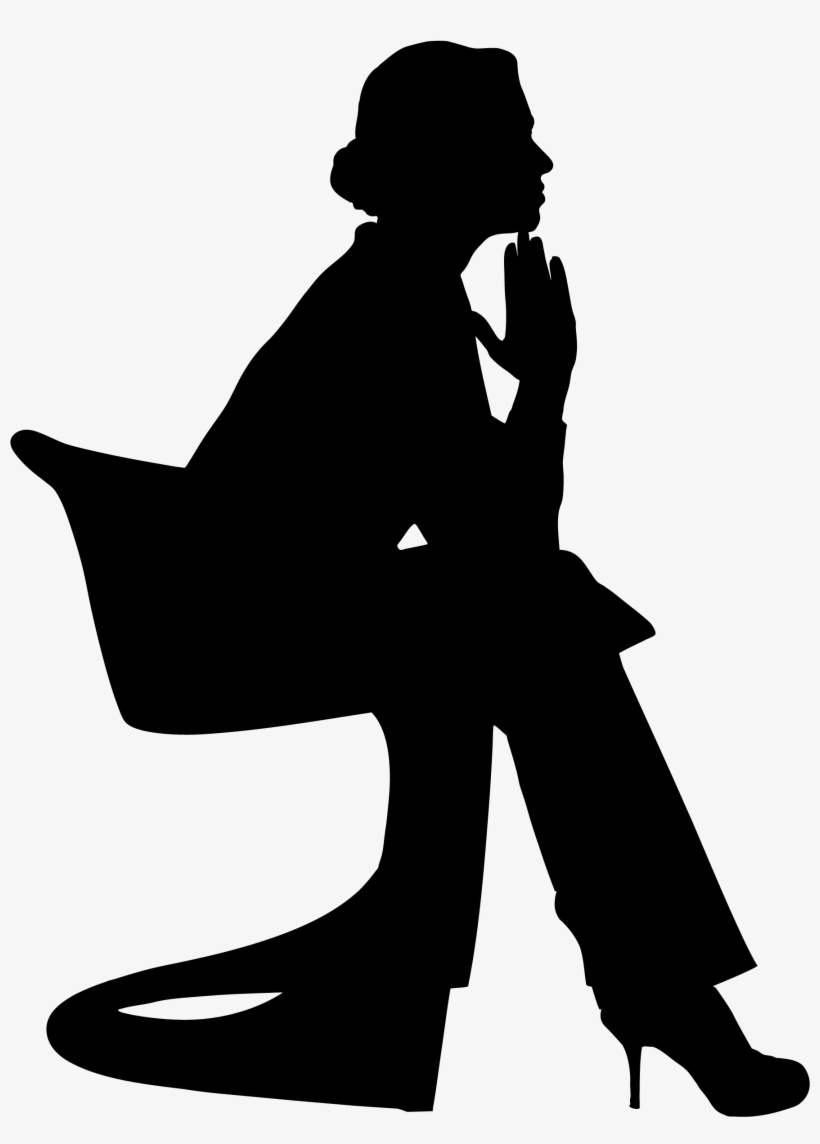 Conclusion - Woman Thinking Silhouette, transparent png #701704