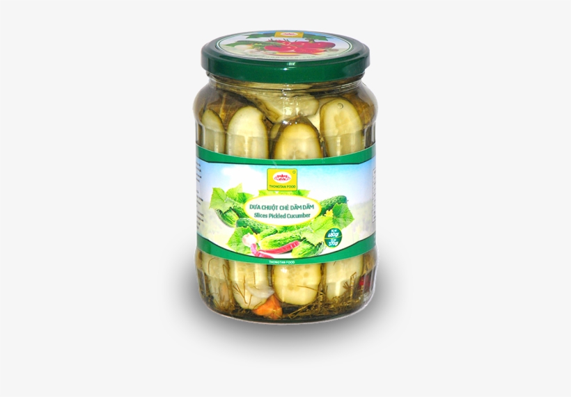 Slices Pickled Cucumber In Jar - Pickled Cucumber, transparent png #701935