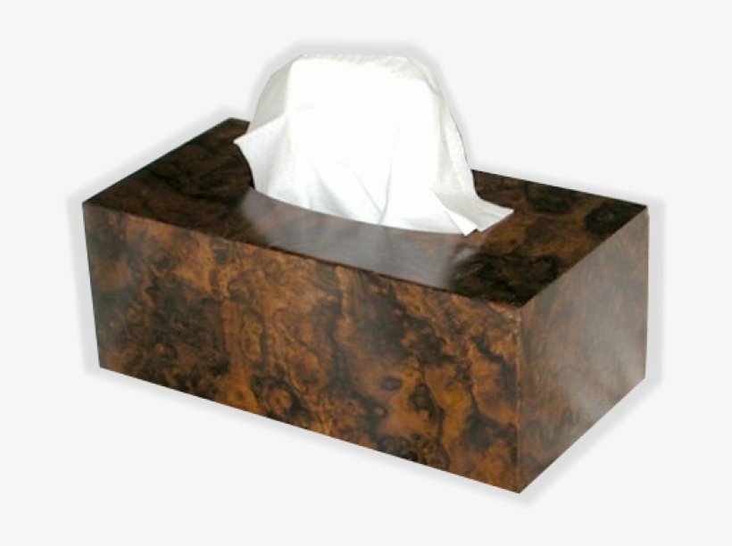 Tissue Cover American Walnut Burl Regular Rectangle - Tissue Paper, transparent png #702241