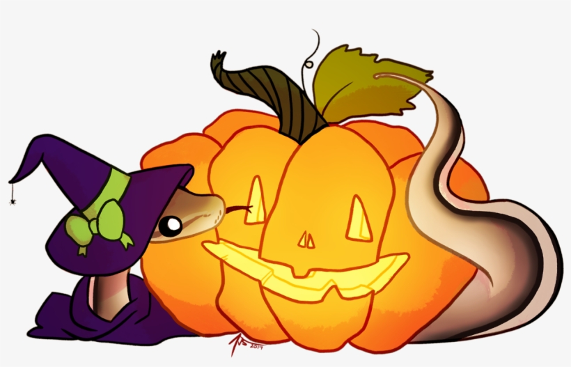 Another Commission This Is Peggy The Ball Python Halloween - Ball Python, transparent png #702511