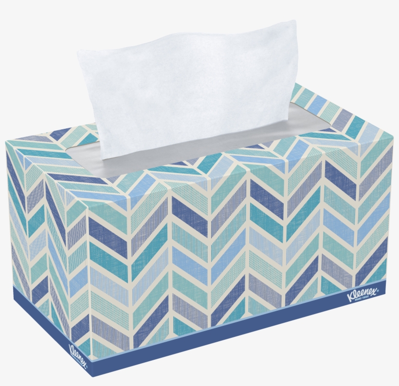 Kleenex Facial Tissue Products - Kleenex Everyday Facial Tissues, 80 Tissues Per Cube, transparent png #702609