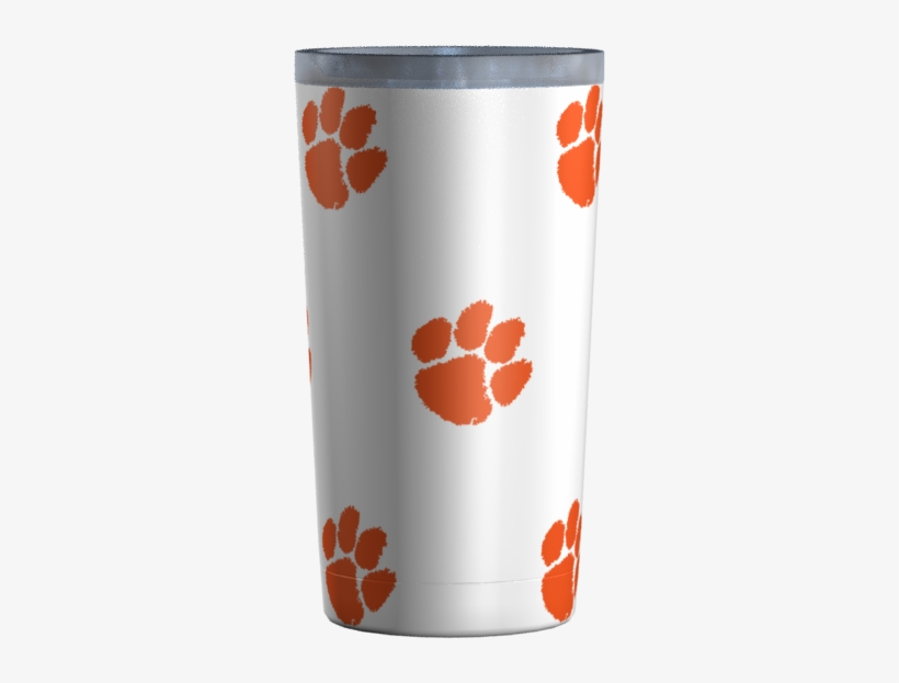 Clemson Paws All Over White - Clemson Tiger Paw, transparent png #702741