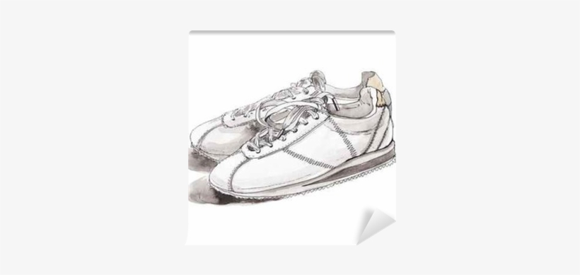 Art Print: Ksenia102390's Watercolor Sneakers, 41x30cm., transparent png #702950