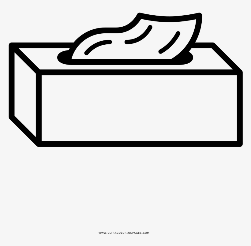 Tissue Box Coloring Page - Cuerpo Geometrico Largo Ancho Y Alto, transparent png #703044