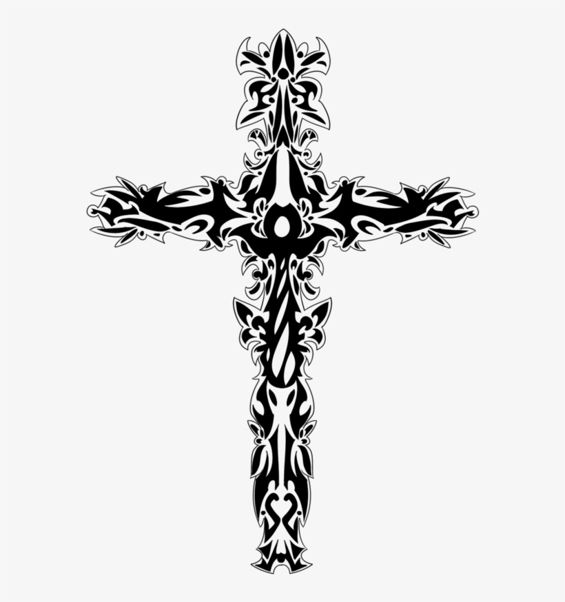Top 23 Cross Tattoo Design Weneedfun Upside Down Cross - Cross Tattoo Transparent, transparent png #703168