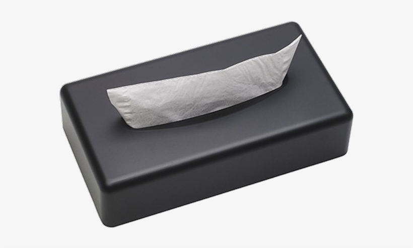 Rectangular Tissue Box Abs Matt Black Wall Mounted - Handkerchief, transparent png #703453