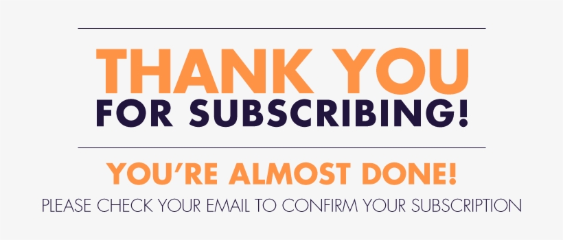Thank You For Subscribing - Thank You Subscription, transparent png #703497