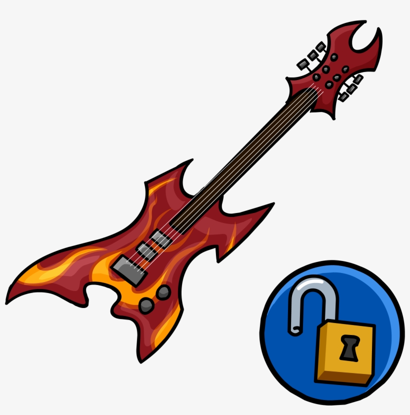 Hard Rock Guitar - Rock Guitar Png, transparent png #703622