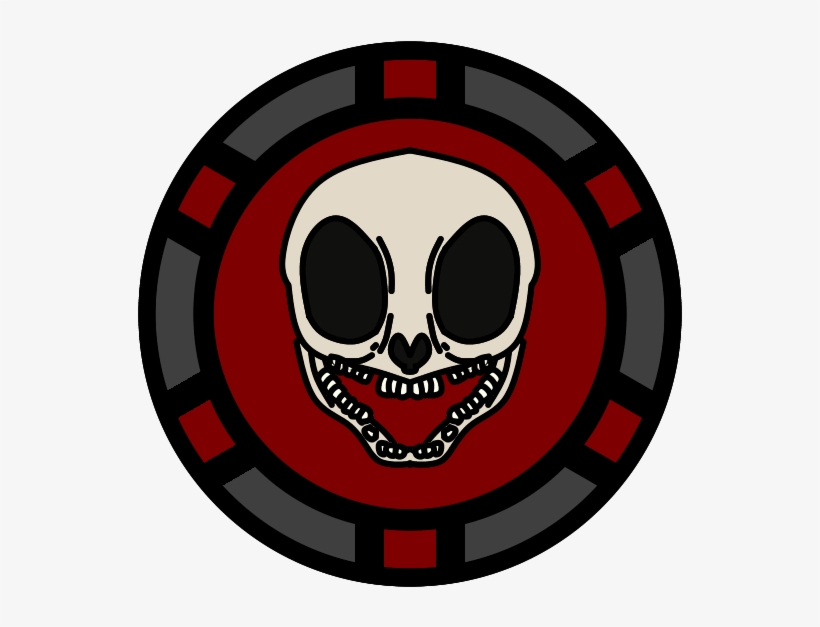 Poker Chip 1 - Skull, transparent png #704254