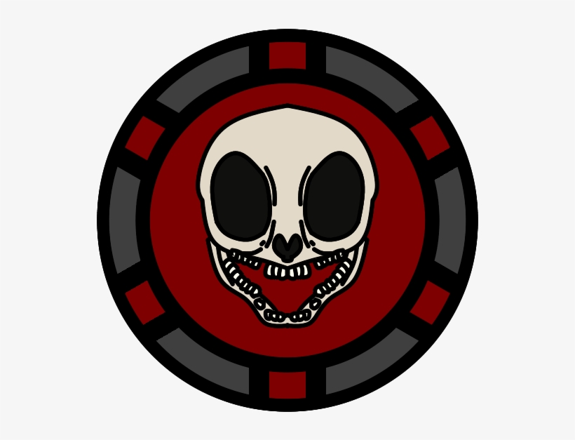 Poker Chip 1 - Skull, transparent png #704254
