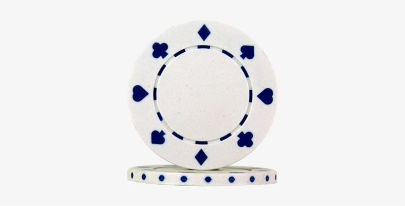 Poker Chips Suit White - 50 Clay Composite Suited 11 5-gram Poker Chips White, transparent png #704438
