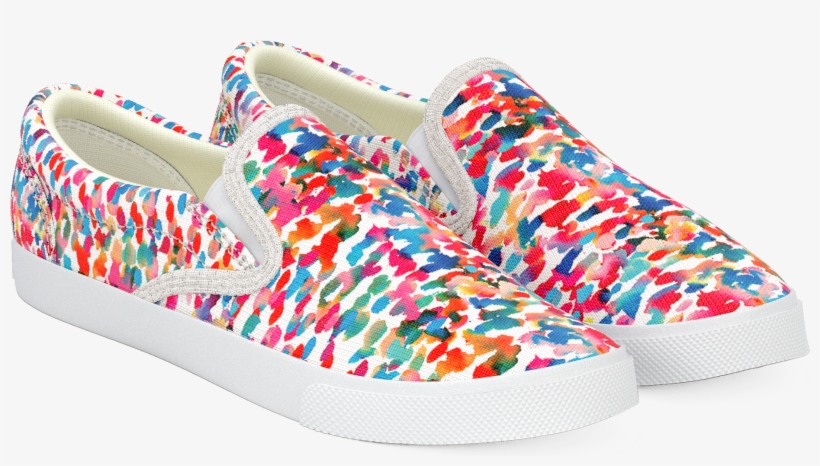 Rainbow Watercolor - Slip-on Shoe, transparent png #704613