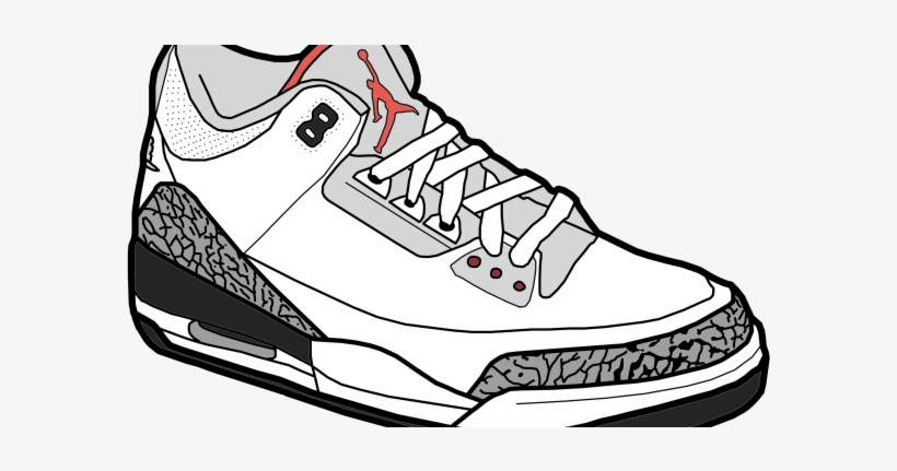 jordan sneaker drawing