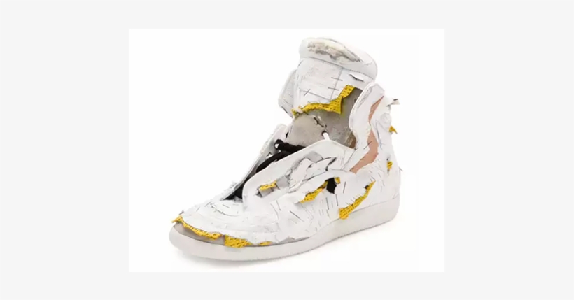 Move Over Mud Jeans - Maison Margiela Destroyed Sneakers, transparent png #705145