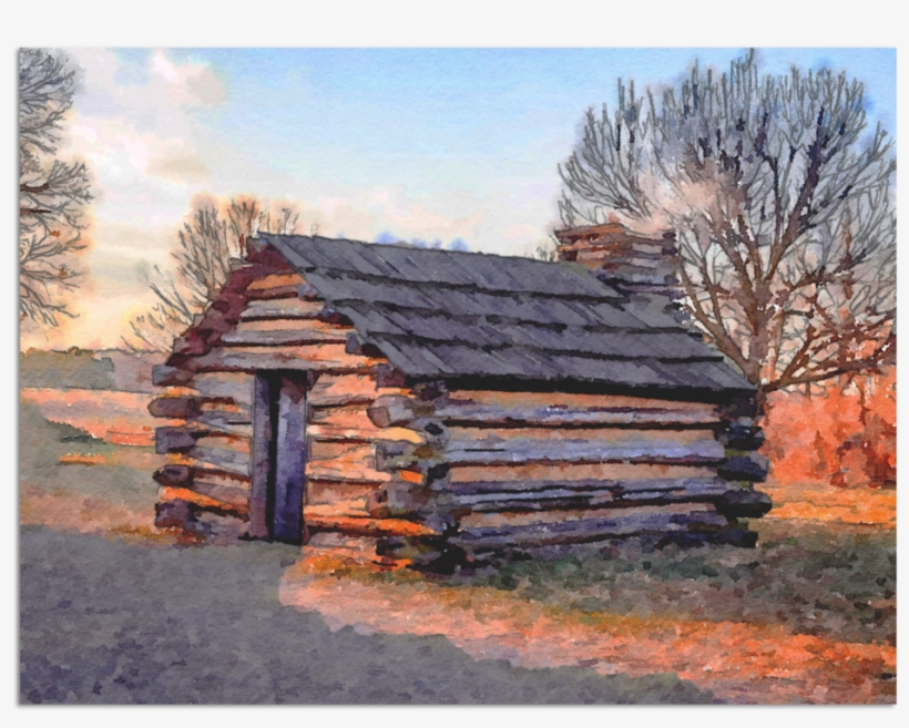 Vf Encampment Hut Smoke Photocolor Pc290137 - Log Cabin, transparent png #705530