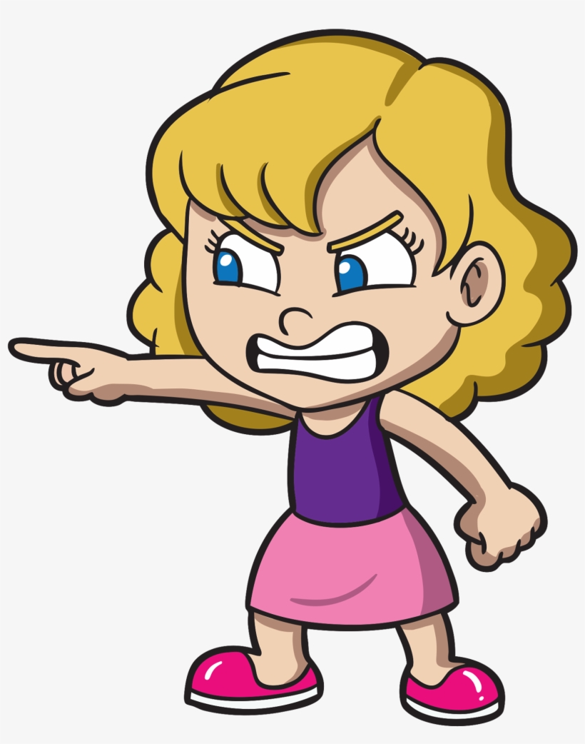 Michael W Paul Jpg Freeuse Library - Angry Girl Clipart, transparent png #705606