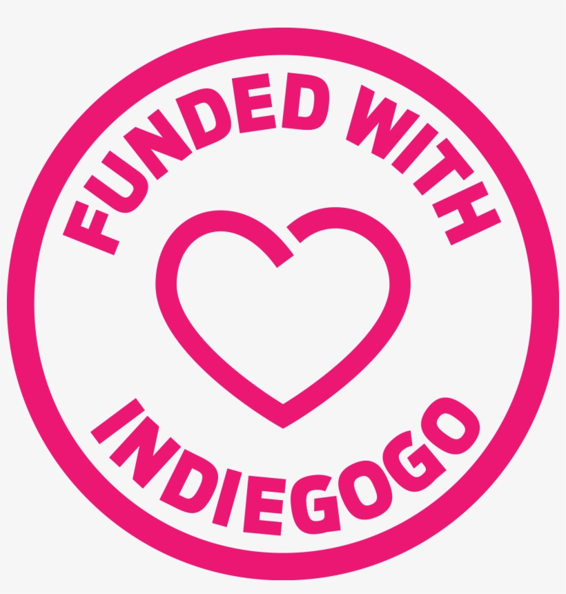 Igg Fundedwithbadges Gogentaoutlined Rgb Rugullible - Funded By Indiegogo Png, transparent png #705803