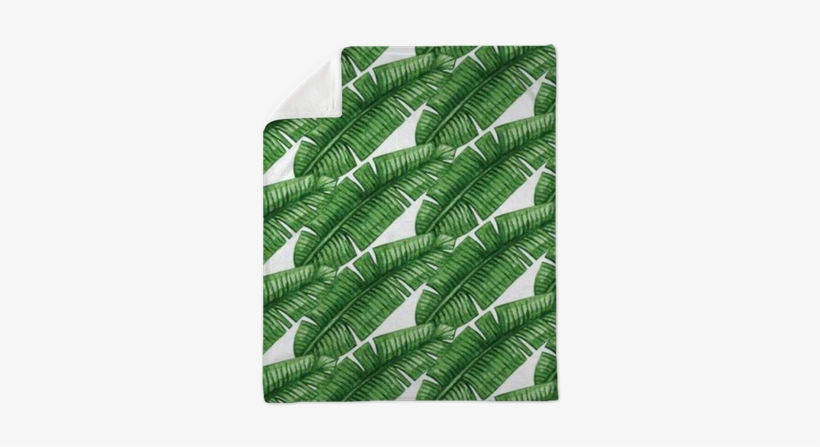 Watercolor Tropical Palm Leaves Seamless Pattern - Illustration, transparent png #706037