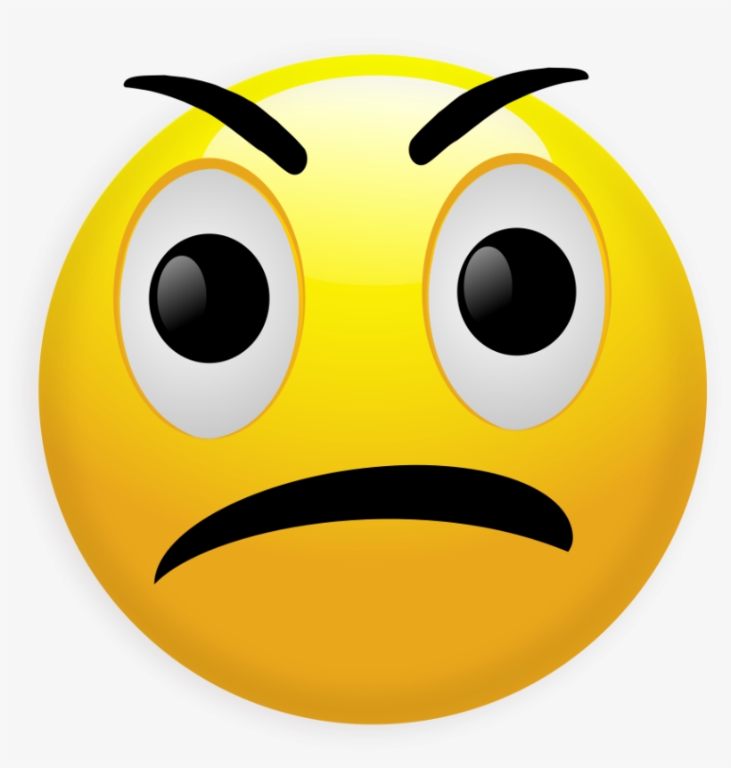 Mad Smiley Clip Art At Clker - Mad Smiley, transparent png #706058