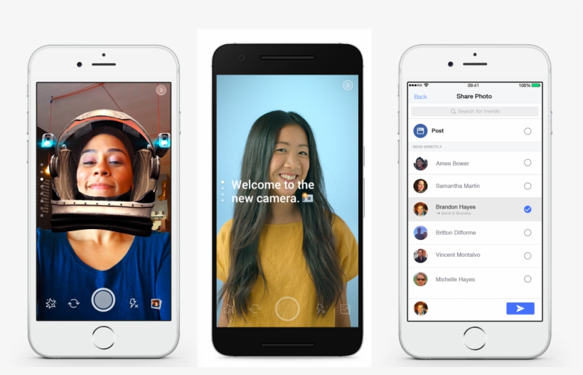 Facebook Tests Snapchat-style Camera Special Effects - Facebook Camera Filter, transparent png #706085