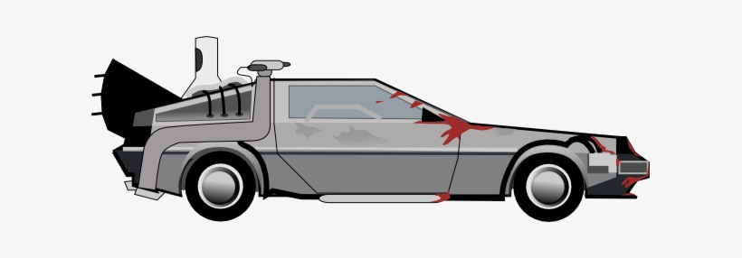 Back From The Future Artists Reception - Back To The Future Delorean Comic, transparent png #706612