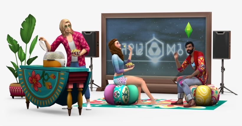 'the Sims 4 Movie Hangout Stuff' Review - The Sims 4, transparent png #706716