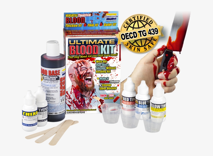 Special Effects Blood System - Smooth On Fake Blood - Ultimate Theatrical Blood Kit, transparent png #706904