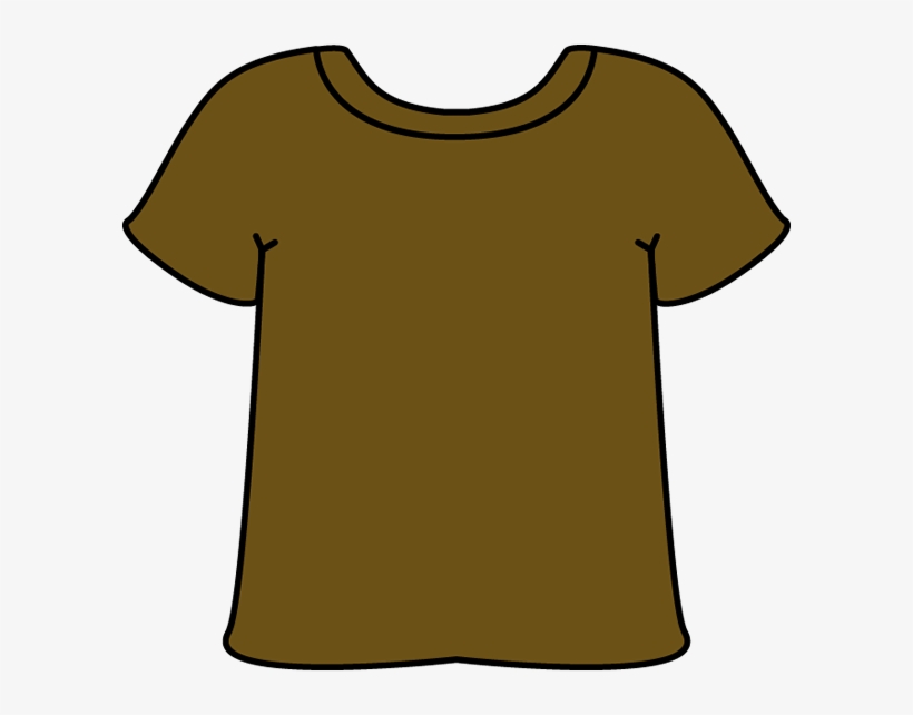 Brown Tshirt - Brown Shirt Clipart, transparent png #707074