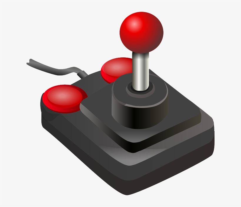 Joystick, Game Controller, Buttons, Video Game, Playing - Clip Art Joystick, transparent png #707384
