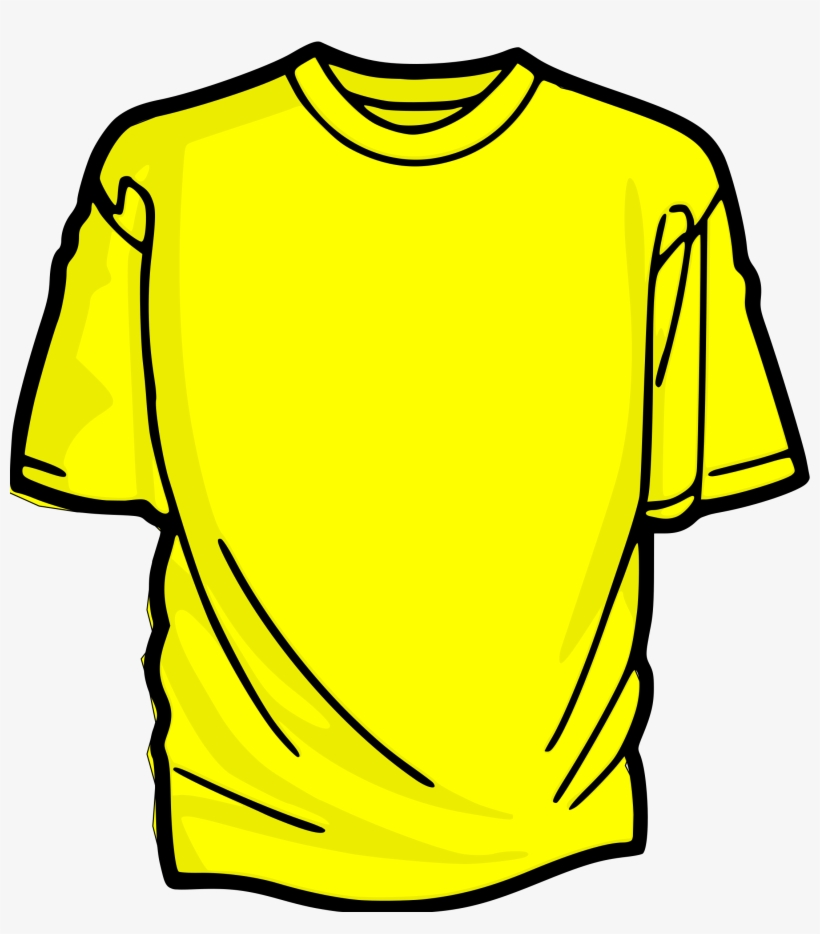 Blank T Shirt Back - Yellow Shirt Clipart, transparent png #707438