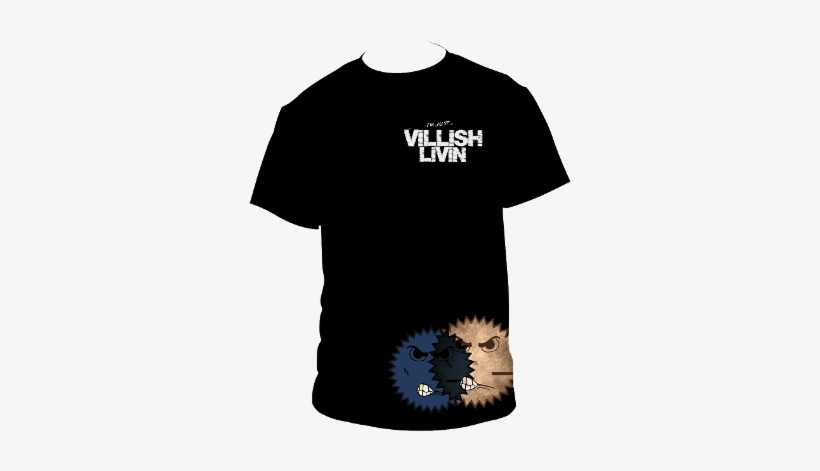Black "im Just Villish" T-shirt - T Shirt, transparent png #707587