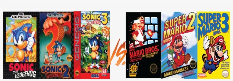 , Sonic Trilogy Vs Super Mario Bros Trilogy ) - Cgc Huge Poster - Super Mario Bros. 1 2 And 3 Box Art, transparent png #707607