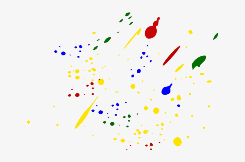 Splatter Clipart Colorful Paint Splatter - Black Paint Splatter Png, transparent png #707762