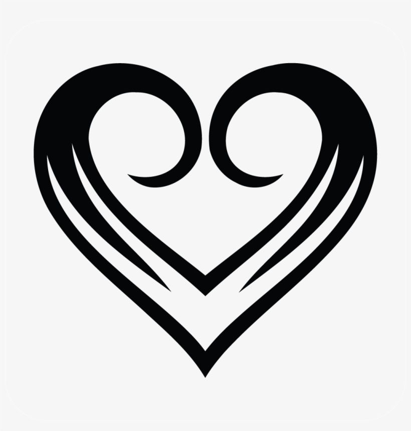 Ocean Wave Heart Decal - Heart Tattoos, transparent png #708074