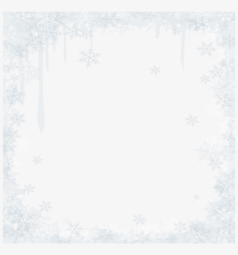 Snowflake Borders Png Svg Royalty Free Download - Portable Network Graphics, transparent png #708163