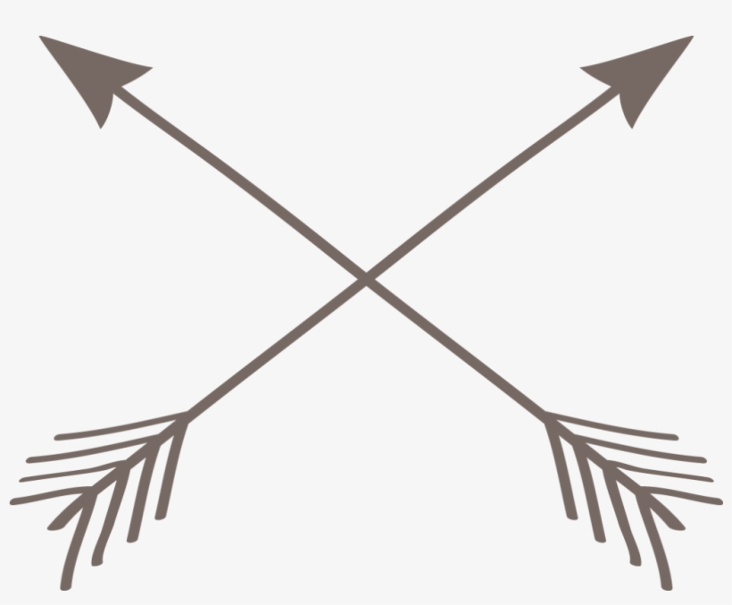 Light Bow And Arrow Flat Vector - Bohemian Arrows Png, transparent png #708192