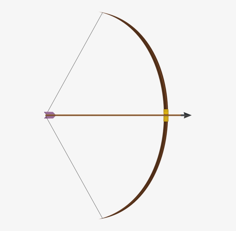 Arrow Bow Png Image - Bow And Arrow Png, transparent png #708287