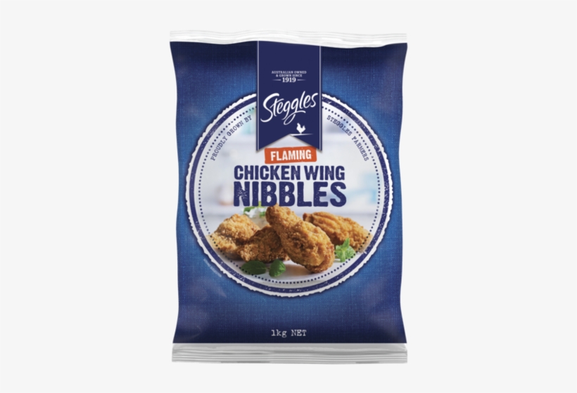 Chicken Wing Nibbles Flaming - Steggles Chicken Breast Tenders, transparent png #709024