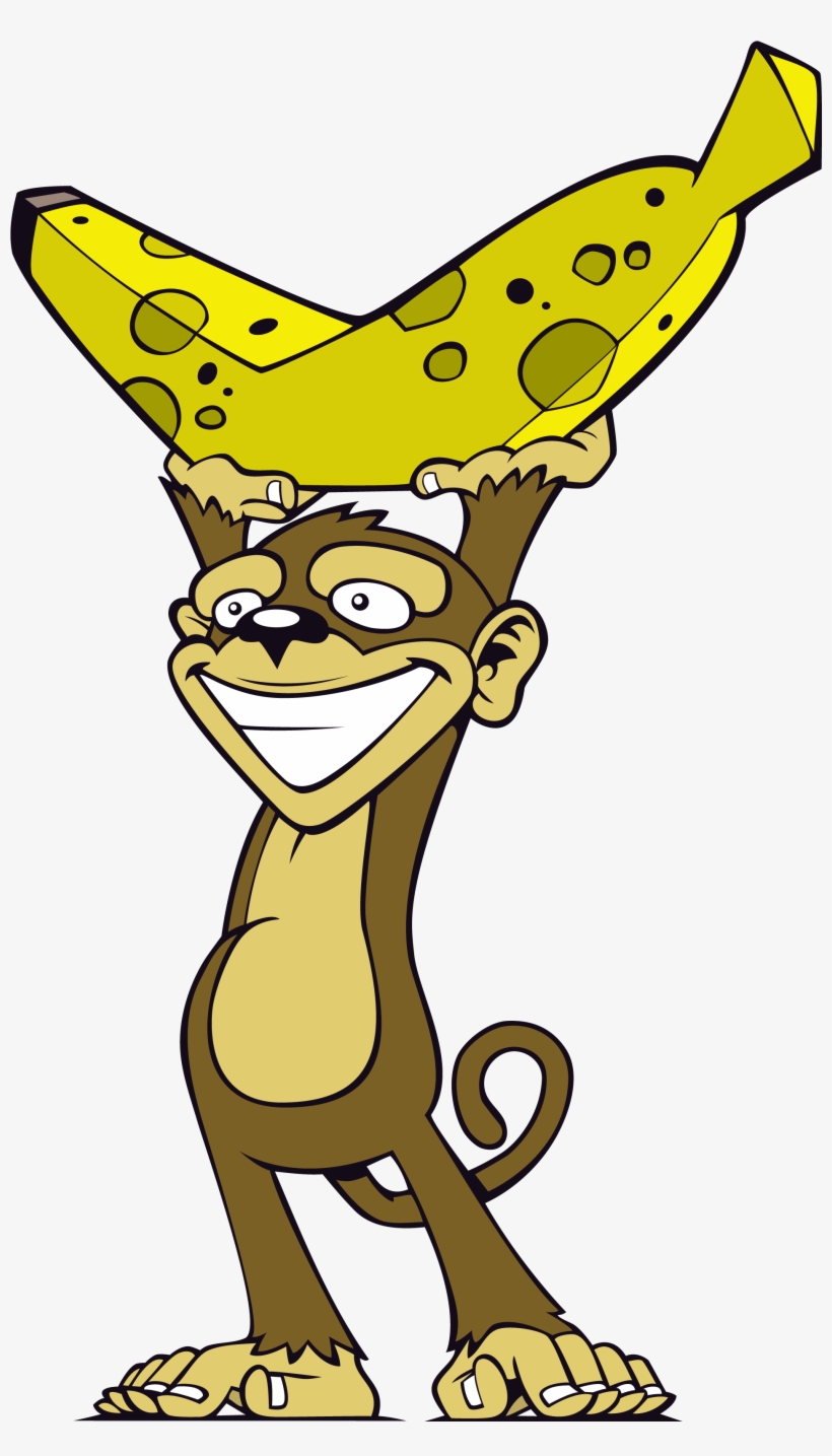 Clipart Info - Monkey With Banana Png, transparent png #709193