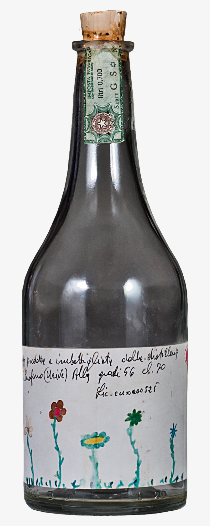 Grappa Romano Levi Empty Bottle For Collection - Romano Levi, transparent png #709339