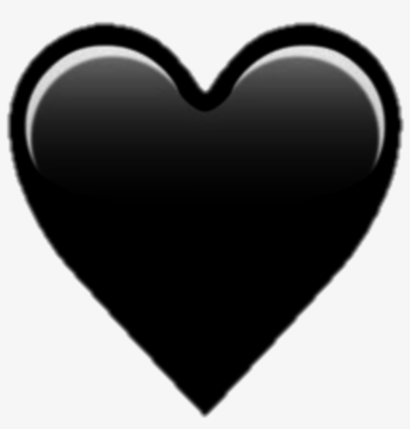 Free Png Emoji Black Heart Png Png Images Transparent - Black Heart Emoji Png, transparent png #709518