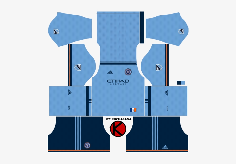 New York City Fc Kits - Dream League Soccer Kits Perak 2017, transparent png #709629