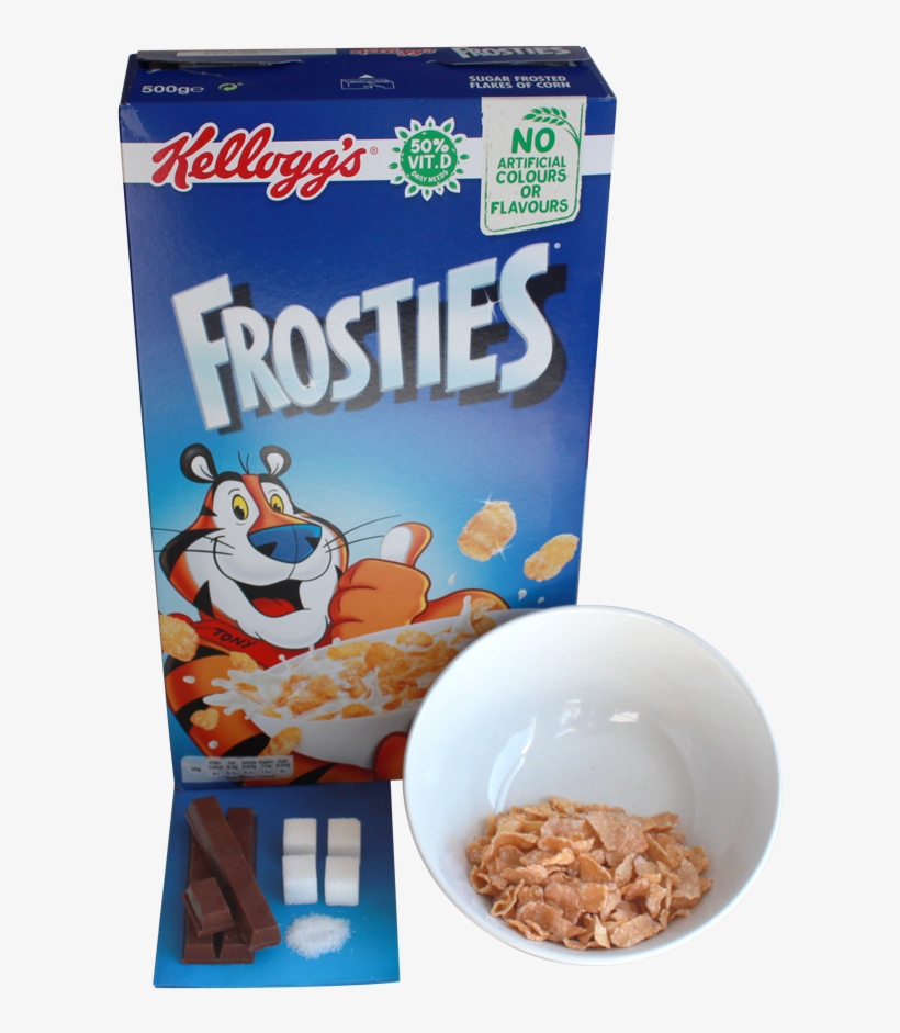 A Small 30g Bowl Of Frosties Are - Kellogg's Frosties Cereal Family Pack 750g, transparent png #709712