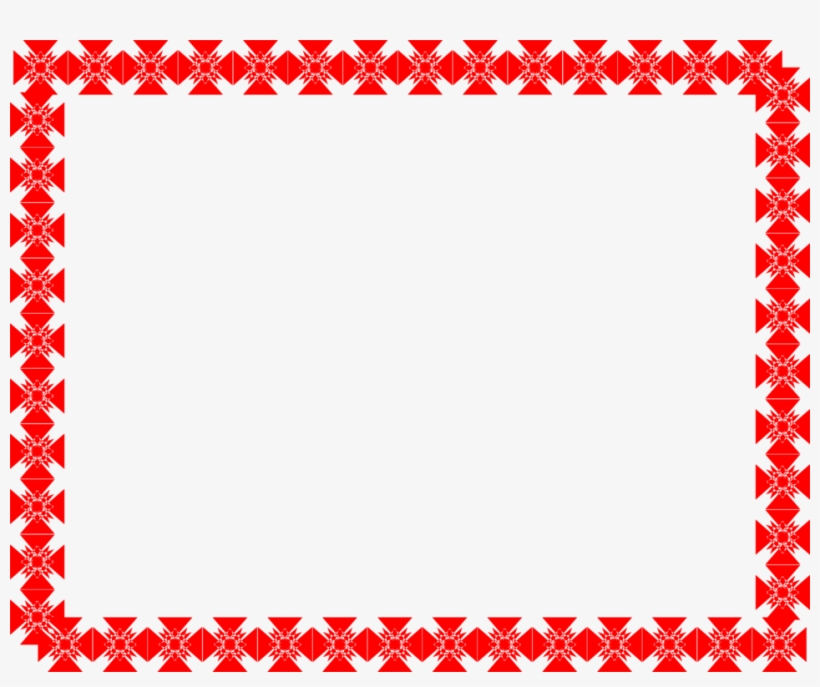 Free Snowflake Border Clipart - Blank Frame, transparent png #709756