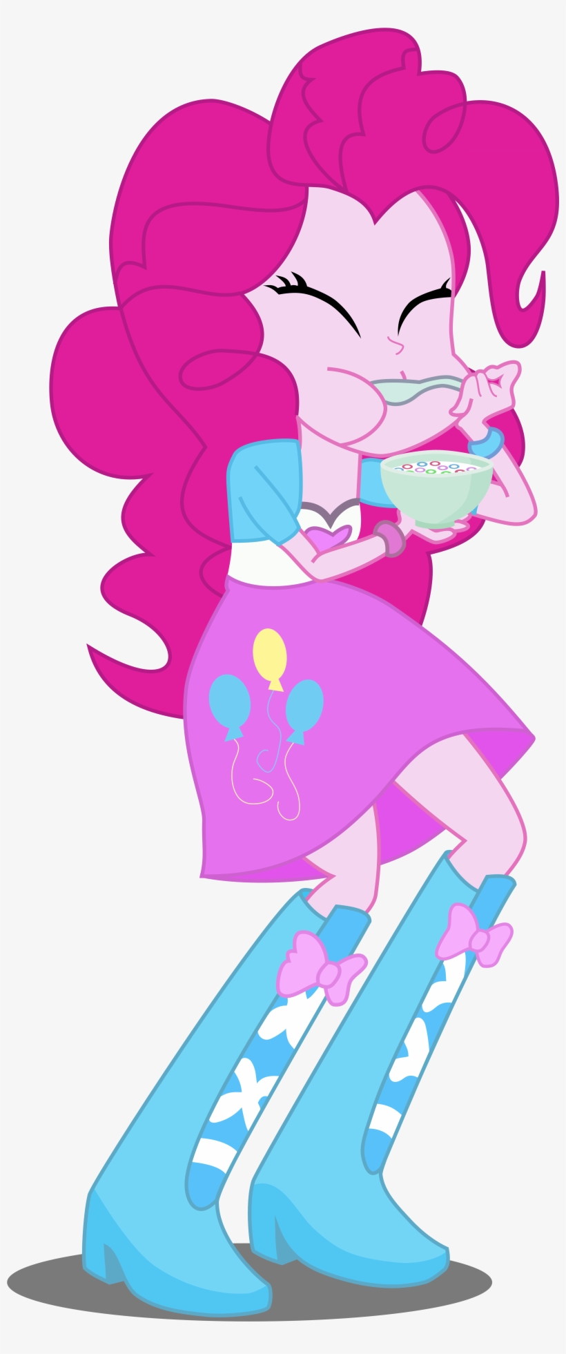 Pinkie Pie Breakfast Cereal Pink Mammal Fictional Character - Mlp Equestria Girls Pinkie Pie, transparent png #709970